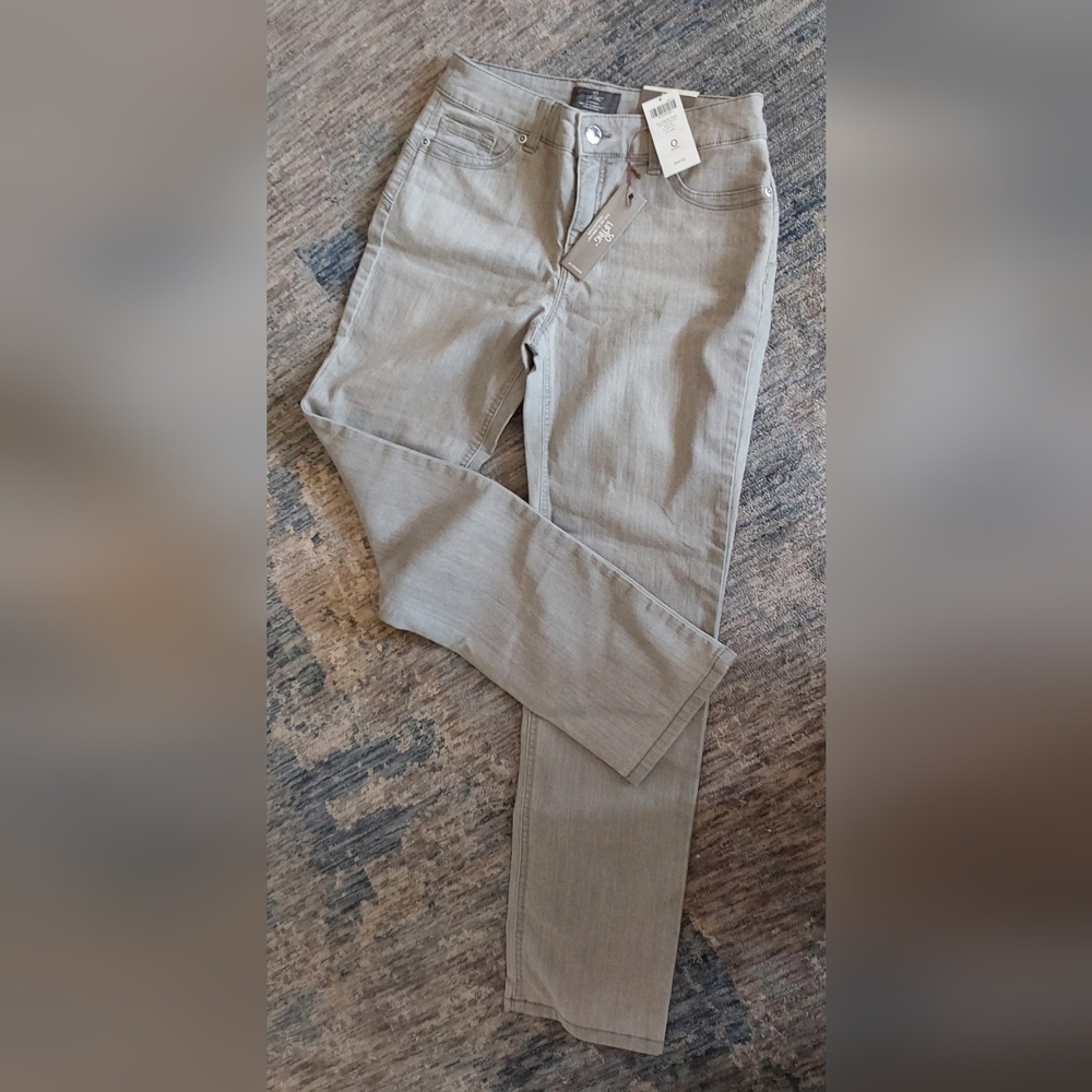 CHICO'S GRAY SO LIFTING DENIM JEANS 4Short